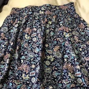 Full, Lined, floral skirt, Size M